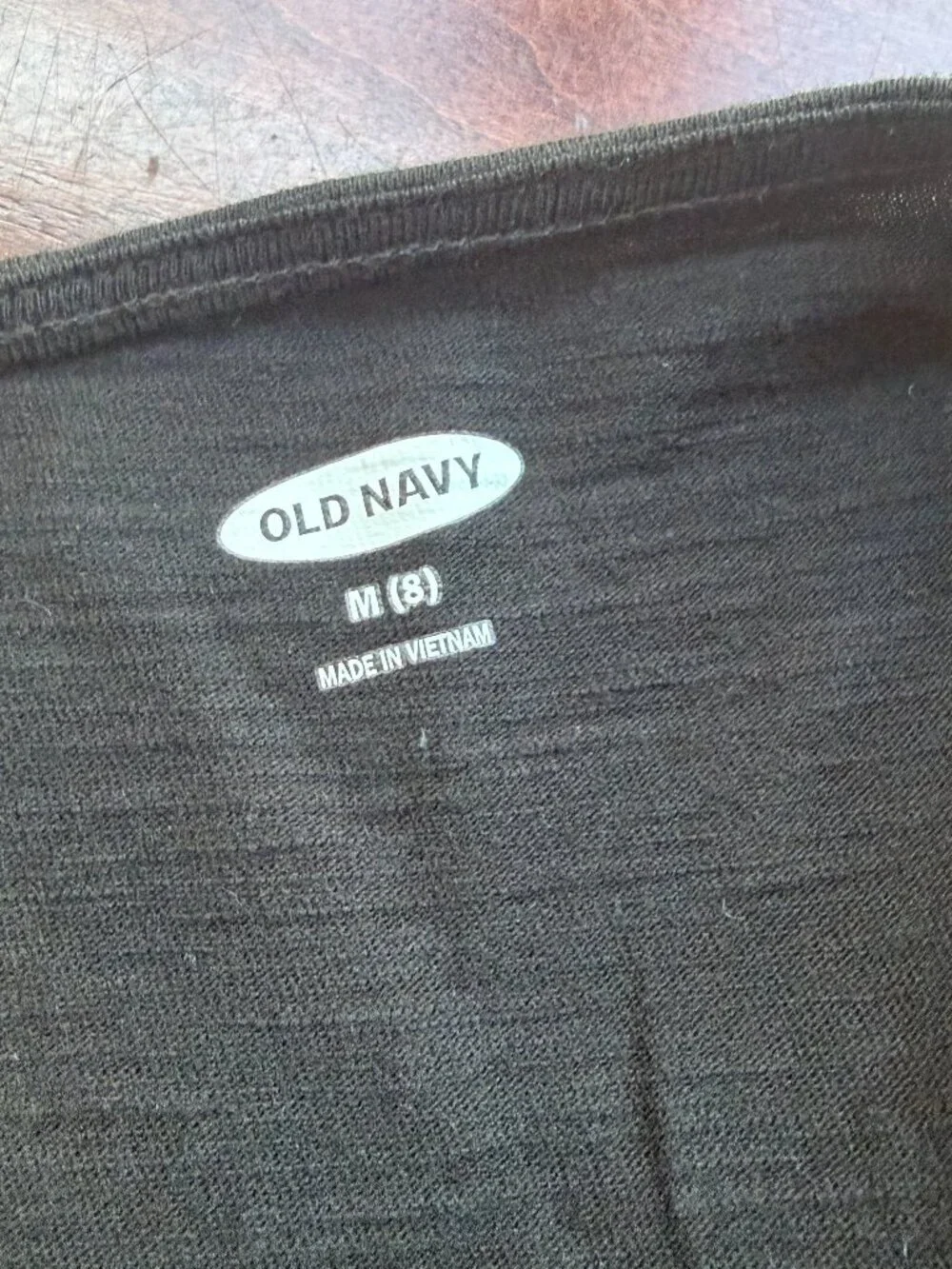 OLD NAVY Lace Trim Black Cotton Knit Tank Dress New NWT Size Medium 8